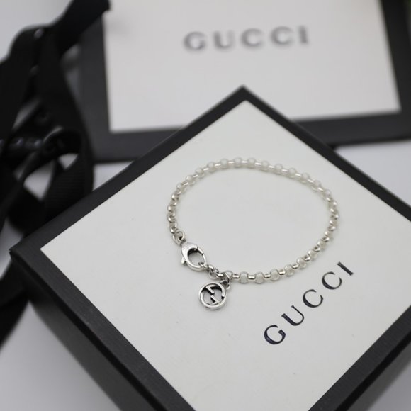 GUCCI  Bracelet Double G interlocking - Picture 5 of 9